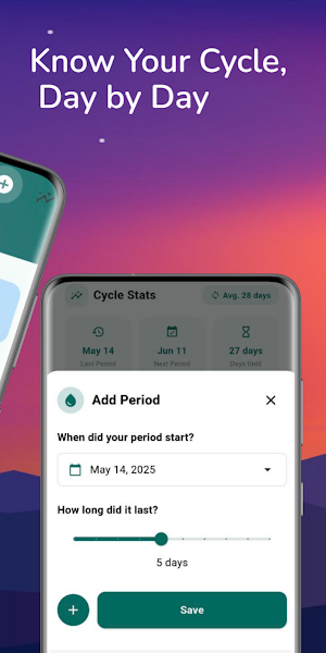 Luna Bele: Period Tracker App Screenshot 1