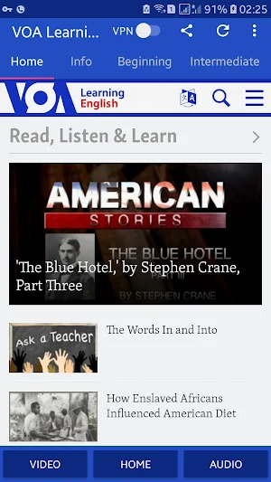 VOA Learning English Method Screenshot 0