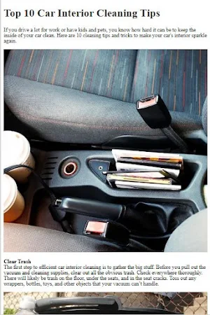 How to Clean a Car Interior Screenshot 1