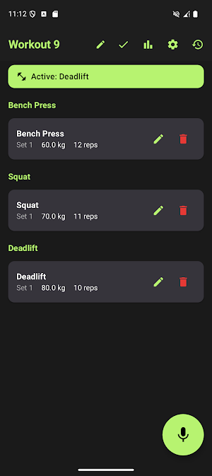SuperRepTrack: Voice Workout Screenshot 1