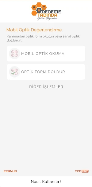 Deneme Tadında Optik Okuma screenshot 1