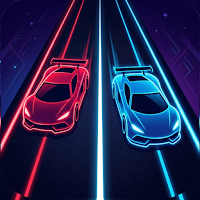 Two Cars Racing