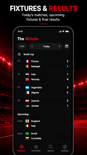 Football Live Scores: Whistle Screenshot 2