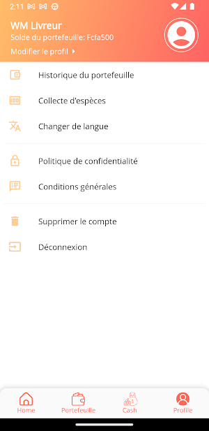WM Livreur Screenshot 3