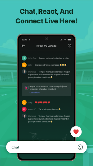 Pitch Chat: Live Cricket Screenshot 2