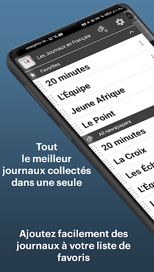 Les Journaux en Français Screenshot 0