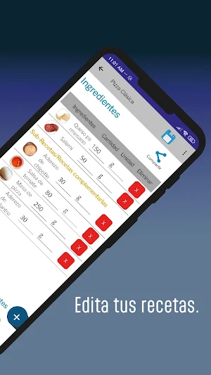 CocinaApp: Costos Recetas Screenshot 2