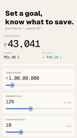 Hisaab - Investment calculator Screenshot 2