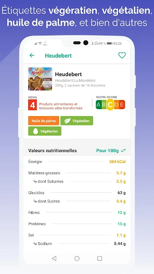 ScanFood - Scan your products NutriScore & Nova Screenshot 2