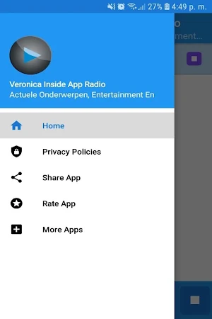 Veronica Inside App Radio Screenshot 1
