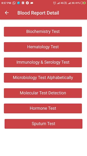 Blood Report Detail Screenshot 3