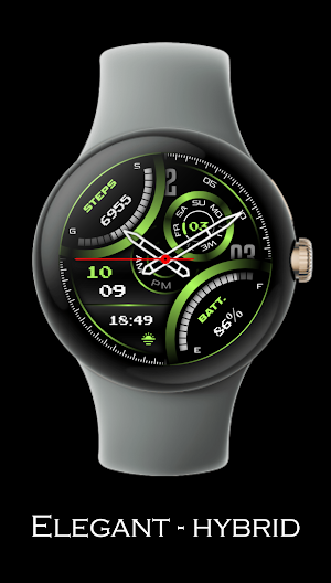 Elegant - Hybrid | watch face Screenshot 3