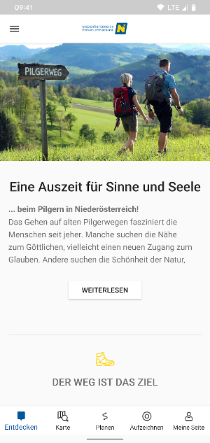 Pilgern in Niederösterreich Screenshot 0