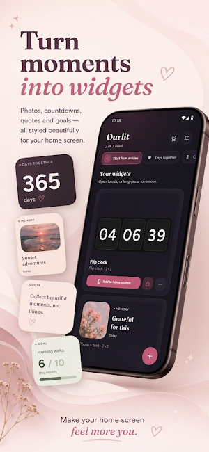 Ourlit: Home Screen Widgets Screenshot 1