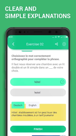 Learn French Beginner Grammar Offline Free Lesson Screenshot 2