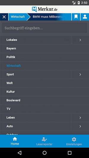 merkur.de Screenshot 2