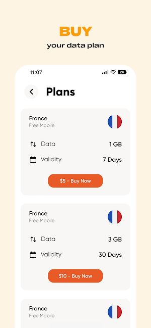 Simly - eSIM Internet Plans Screenshot 2