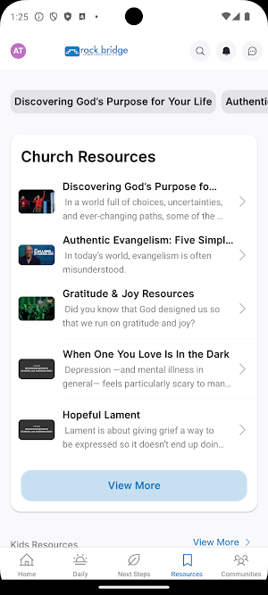 Rock Bridge Church App Screenshot 2