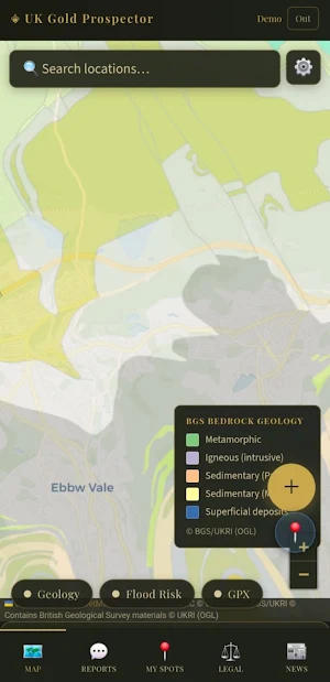 UK Gold Prospector Screenshot 1