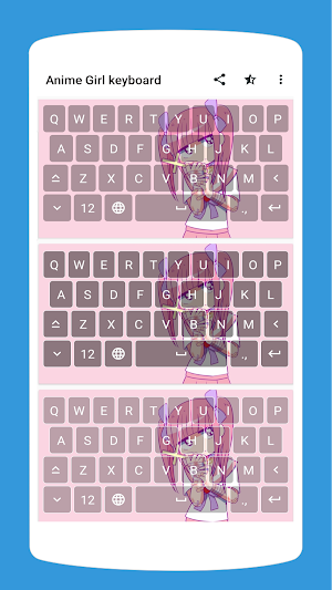 Anime Girl Keyboard Theme Screenshot 0