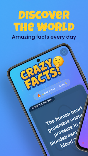 CrazyFacts: Daily Fun Facts Screenshot 0