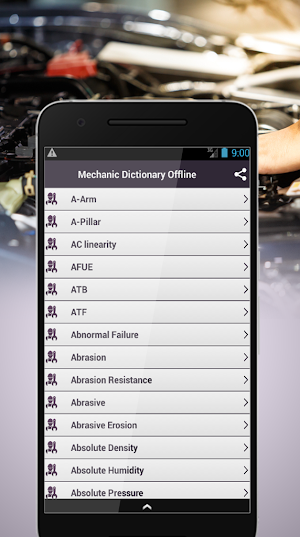 Mechanic Dictionary Offline Screenshot 1
