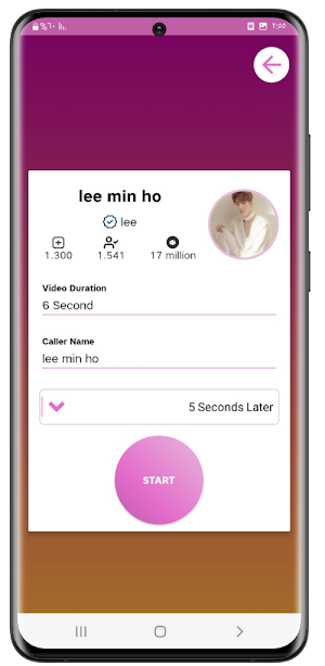 lee min ho fake video call Screenshot 0