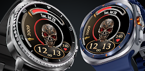 Luxury Skull A101 Watch Face Screenshot 0