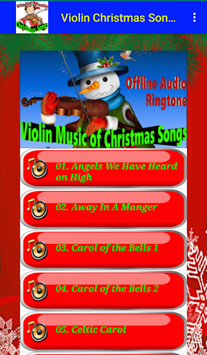 Violin Music of Christmas Song Screenshot 2