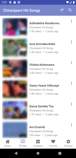 Chiranjeevi Hit Songs Screenshot 2
