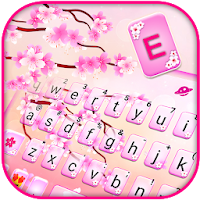 Romantic Cherry Blossom Keyboard Theme