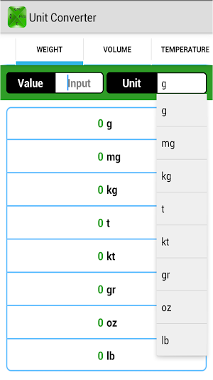 Unit Converter Screenshot 1