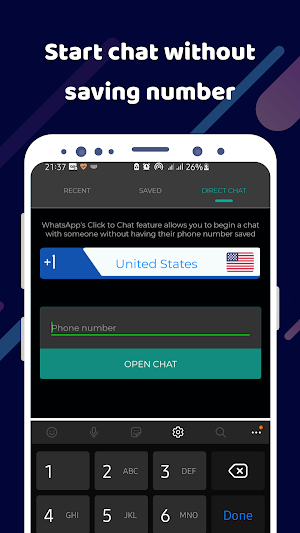 Status Saver for WhatsApp and Direct Chat App Screenshot 2