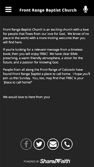 Front Range Baptist Church Screenshot 2