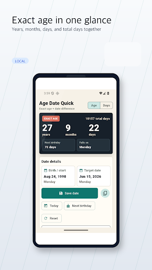 Age Date Quick Screenshot 1