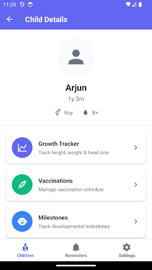 Child Growth Tracker Screenshot 1