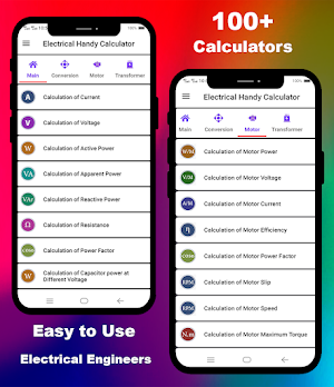 Electrical Handy Calculator 2021 Screenshot 0