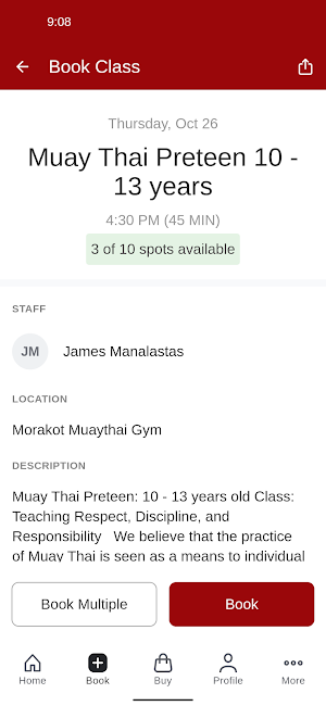 Morakot Muaythai Gym Screenshot 2