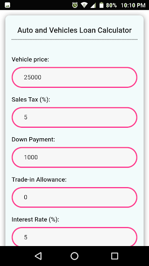 Car Calculator Screenshot 3