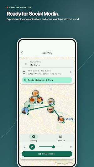 Timeline Visualize: Travel Map Screenshot 2