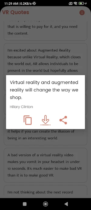 VR Quotes and Sayings Screenshot 1
