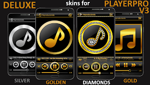 SKIN PLAYERPRO V4 GOLD ELEGANT Screenshot 1