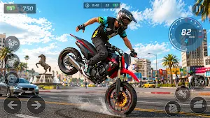 Moto Bike Stunt Wheelie 3D Screenshot 3