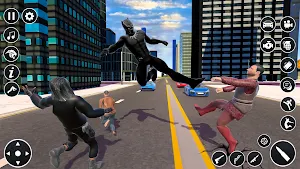 Black 3D Panther Fighting Game Screenshot 0