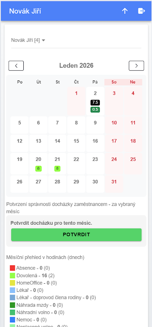 eintranet.net - Docházka Screenshot 1