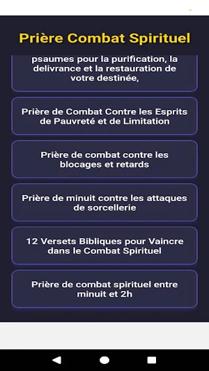 Prière Combat Spirituel Screenshot 2