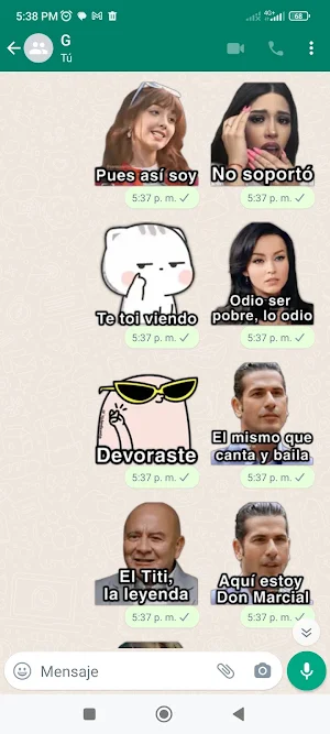 Stickers la queso Screenshot 0