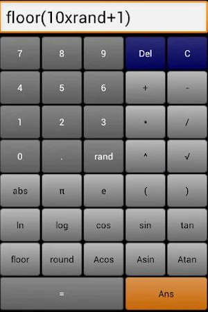 Calculator + ans + rand Screenshot 0