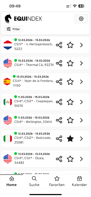Equindex - Equestrian App Screenshot 0