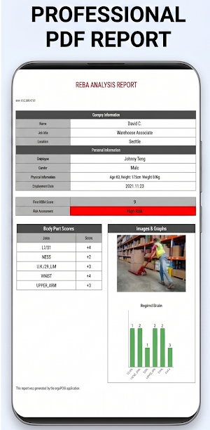 ergoPOSI - Ergonomic Analysis Screenshot 3